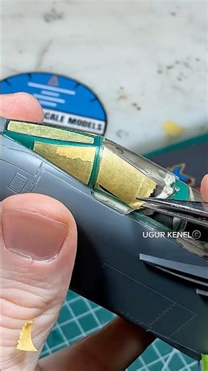 Hand Made Canopy Masking. Mig-31 Foxhound 1/48 scale #miniature #scalemodel #plasticmodel