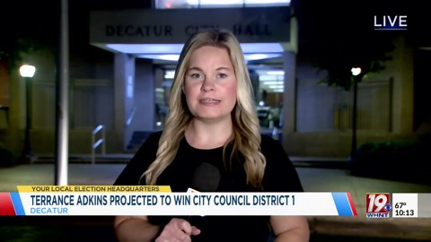 Terrance Adkins Wins City Council District 1 Race in Decatur | Aug. 26, 2025 | News 19 at 10 p.m.
