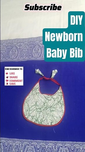 Baby Bib Making for Beginners | Newborn Essentials DIY Series | #napkin #apron #cuttingandstitching