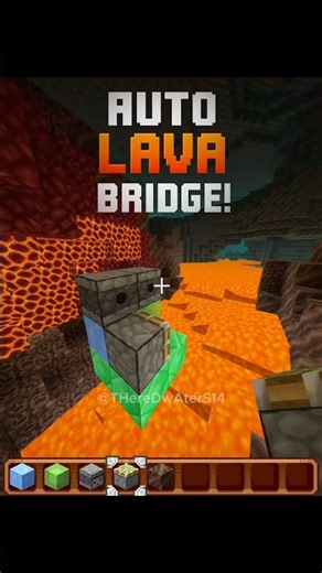Minecraft Auto Lava Bridge Moment