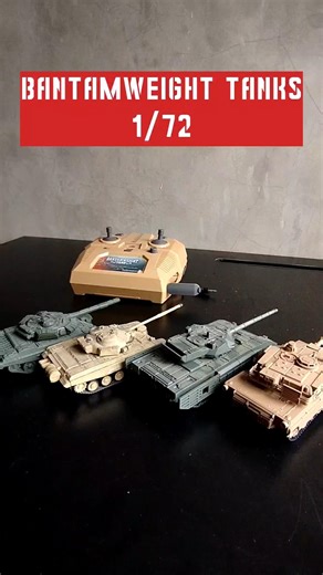 1/72 Bantamweight Tanks - remote control. #tank #tank #moderntanks #танк #military