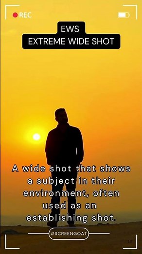 EWS - Extreme Wide Shot 10, Camera Shots by Screengoat #filmmaker
