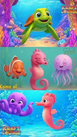 MEET SANDY SEAHORSE AND JELLY 🪼 @KHOKHOKIDSTV