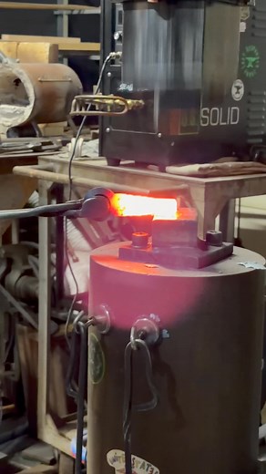 Forging a throwing spike opener on the tire hammer. #blacksmith #fypppppppppppppppppppppppppppppppppppppppppppppppppppppppppppppppppppppp | Joey Powell
