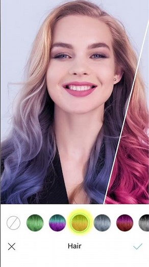 How to Change Your Hair color In Videos | YouCam Video | Your Best Editing App for TiktTok in 2021