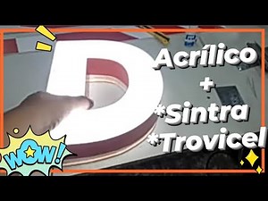 COMO Hacer LETRAS 3D de ACRÍLICO ⚡ con Sintra o Trovicel * SUPER FACIL