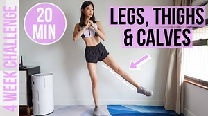 29K views · 1.5K reactions | 20 MIN LEGS, THIGHS & CALVES ULTIMATE BURN (NO JUMPING WORKOUT) | 4-Week Transform Program20分鐘高效收緊大腿小腿線條 + 美臀 (不用跳) | 4星期全身燃脂挑戰 Week 4～ YouTube: https://youtu.be/T300CXTBZ80 | Emi Wong | Facebook