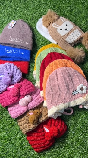 Kids Essentials on Instagram: "Winter caps for your Babies"