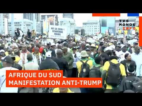 Afrique du Sud : Manifestation de l'ANC contre les pressions de Washington et Donald Trump