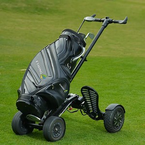 [Hot Item] Us Stock Single Seat Electric Golf Trolley Caddy Easy Folded Mini Folding Scooter