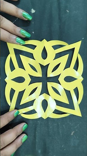 ✂️ Easy Craft Paper Cutting Design for Kids | Fun & Simple Paper Art Ideas 🌈