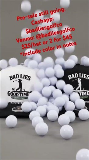 Pre-sale on Bad Lies Golf Co. hats. Include color and quantity in notes. #badliesgolfco #youtubegolf