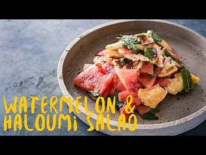How to make healthy grilled haloumi salad