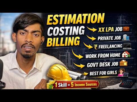 Estimation & Costing for Civil Engineers High Salary , freelance jobs from home