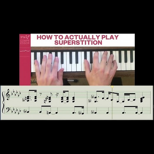 Stevie Wonder "Superstition" Vulf tutorial with notation added