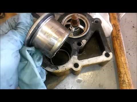 How To Change 3406 and C15 Thermostats. Cat Thermostat Remove and Installation.