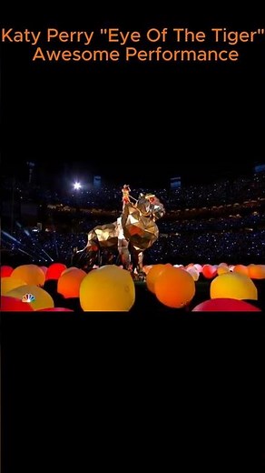 Katy Perry "Eye of the Tiger" Awesome Performance #katyperry #eyeofthetiger #trend #viralvideo