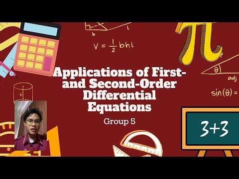 G5 Applications of First and Second Order Differential Equations