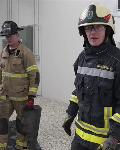 13K views · 102 reactions | Hannes, our Firefighter friend from Austria, walks us through how his department across the pond works through an extrication scene. This video explores stabilization, featuring Genesis Instructor Kevin Sears alongside Hannes. For all of our US-based departments, what would you have done differently? | Genesis Rescue Systems | Facebook