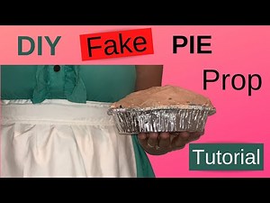 DIY Fake Pie Prop Tutorial- How to make a Fake Pie Stage Prop for Dance and Theater. Unique Prop.
