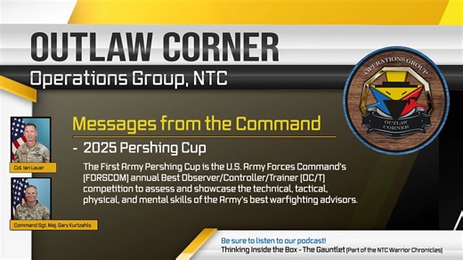 4.1K views · 54 reactions | Good Luck to our very own Observer, Coach, Trainers participating in the annual Pershing Cup competition. Keep checking back for updates. Train the Force #LeadTrainWin, U.S. Army, U.S. Army Forces Command (FORSCOM), National Training Center/Fort Irwin, Fort Irwin, First Army | Operations Group, National Training Center | Facebook