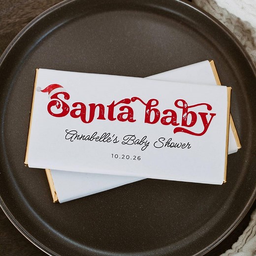 Santa Baby Shower Chocolate Bar Wrapper Template, Printable Christmas Candy Bar Label, Editable Holiday Wrap, Instant Download, #CS - Etsy