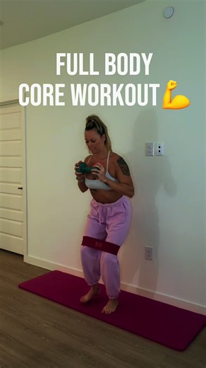Full Body Core Home Workout💪for Weight Loss & Toning 📌SAVE this video📌 💓FOLLOW for more💓 #bandworkout #homeworkouts #workoutathome #fullbodyworkout #dumbbellworkout