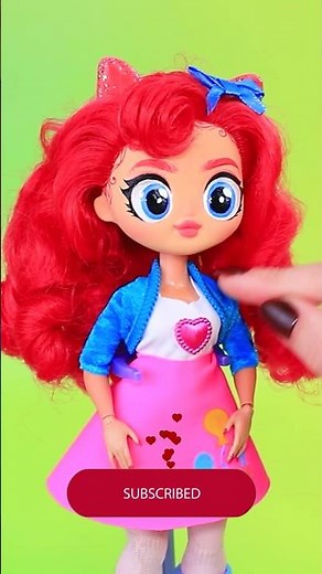 Pinkie Pie Doll Makeover / My Little Pony DIYs 😍 #shorts