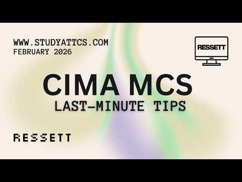 CIMA MCS Feb '26 - Ressett: Final Workshop