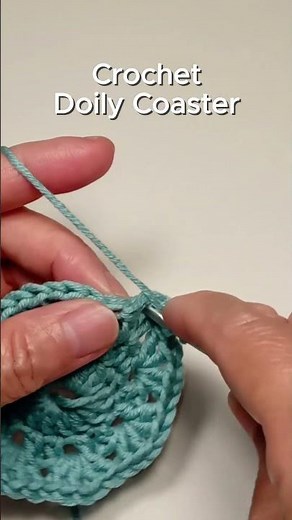 Easy Crochet Doily Coaster – Quick Beginner Demo