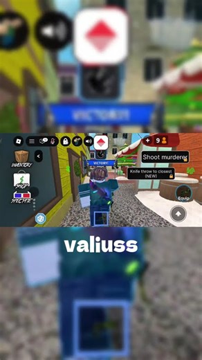 Mm2 Auto Shoot Murderer 🔪 #fyp #roblox #christmasupdate #murdermystery2 #mm2fyp