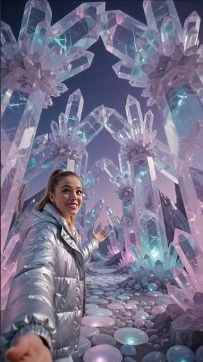 😱Exploring the Crystal Kingdom 💎 | A Magical Fantasy Travel Vlog | AI Cinematic Adventure