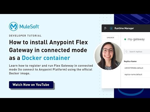 How to install Anypoint Flex Gateway in connected mode as a Docker container | Universal API Manager