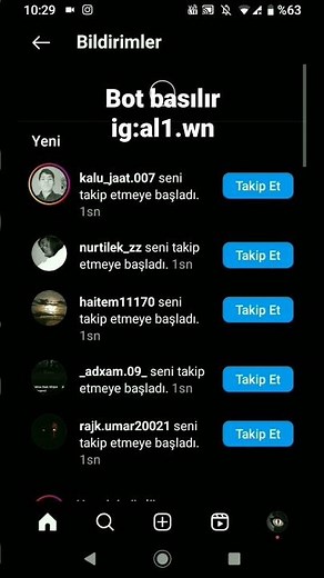 İnstagram bot basma