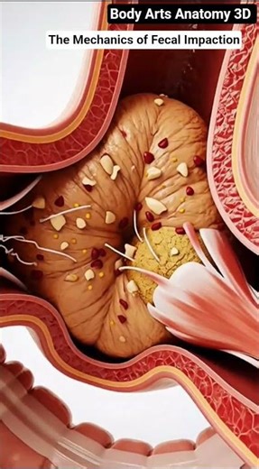 The Mechanics of Fecal Impaction | Gut Health | Body Arts Anatomy 3D