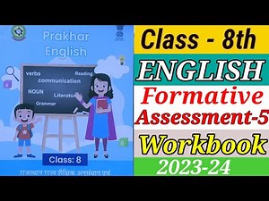 English class 8 Formative assessment-5 | कक्षा 8 अंग्रेजी #formativeassessment5 #englishworksheet5