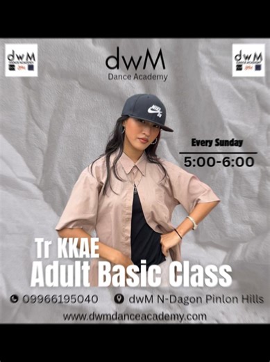 ✨dwM Adult Basic Class with Tr KKae✨ 🙏Mingalar Par Shin🙏 အကဝါသနာပါသူတွေ၊ ကျန်းမာရေးအတွက်ကချင်သူတွေနဲ့ အကကိုအခုမှစထိတွေ့မဲ့သူတွေအတွက် dwM Dance Academy မှာ Adult basic အတန်းလေး‌တွေဖွင့်လှစ်ထားပါတယ်ရှင်💃 Tr KKaeရဲ့ Adult Basic အတန်းလေးကိုတော့ dwM (North Dagon) မှာဖွင့်လှစ်ထားတာပဲဖြစ်ပါတယ်ရှင်✨ 💰Class Fees Monthly Card (4 times) - 75,000 MMK Monthly Card (8 times) - 150,000 MMK with new student register fees - 20000 MMK Walk-in : 20000 MMK အတန်းRegister လုပ်ရန်အတွက် 📩 dwM Page Messenger 📱 099