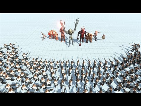 100 humans vs infernal animal revolt battle simulator