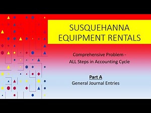Part A | General Journal Entries | Susquehanna Equipment Rentals | Comprehensive Problem Solution