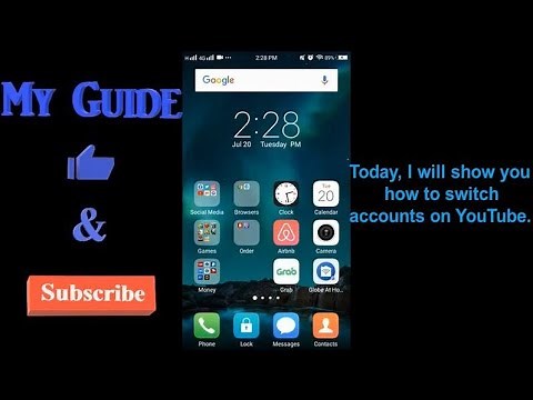 How to switch accounts on YouTube?
