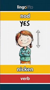🇬🇧🇩🇪 nod - nicken : learn English : Lernen wir Englisch : vocabulary builder