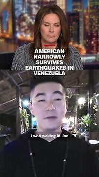 American narrowly survives earthquake in Venezuela