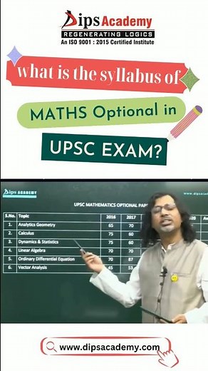 What is Maths Optional Syllabus in UPSC Exam?