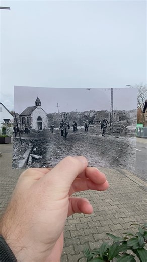 Time Machine! Gressenich/Germany! #germany #thenandnowchallenge #streetstyle #history | D-Day History