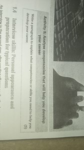 Activity 5: Analyse competencies that will help you develop you... | Filo