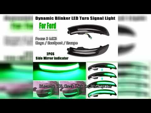 For Ford Kuga Ecosport Dynamic Blinker LED Turn Signal Light Side Mirror Indicator Sequential 2013 2