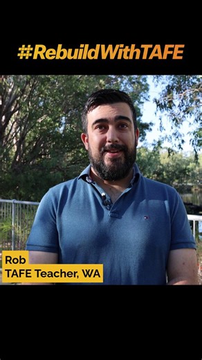 Heavy fabrication teacher Rob explains how vocational education is essential to address Australia's skills shortages, and why we need further government investment in TAFE. | Rebuild With TAFE
