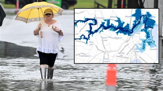 Who's at risk? Brisbane's latest flood maps amid deluge