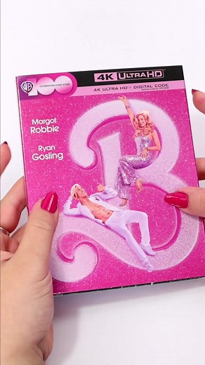 barbie the movie now on dvd / blu-ray 📀 I got the pink (blu-ray 4k) version and it fits right in with the other Barbie movies 💕 will you get the disc or just watch digital? #barbie #barbiemovie #barbiethemovie