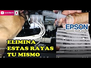 Epson printer prints with white stripes, solution
